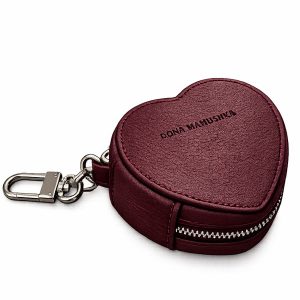 Heartbeat Pouch Charm Bordo